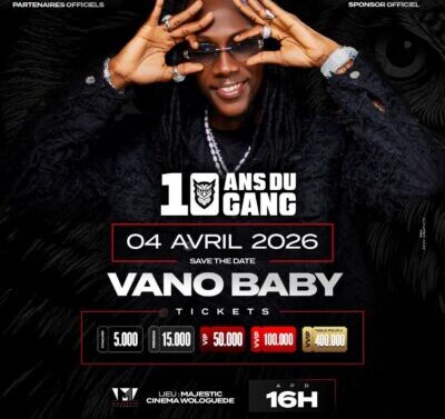 Vano Baby célèbre 10 ans de carrière
