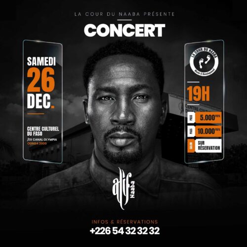 Alif Naaba en concert au Centre Culturel du Faso : date, lieu et tickets