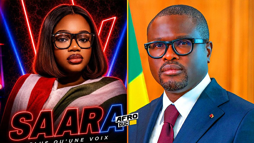 Saara Houansou reçoit les félicitations du président Romuald Wadagni après son sacre à The Voice Afrique Francophone