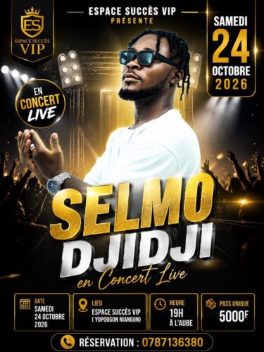 Selmo Djidji en concert live à Abidjan