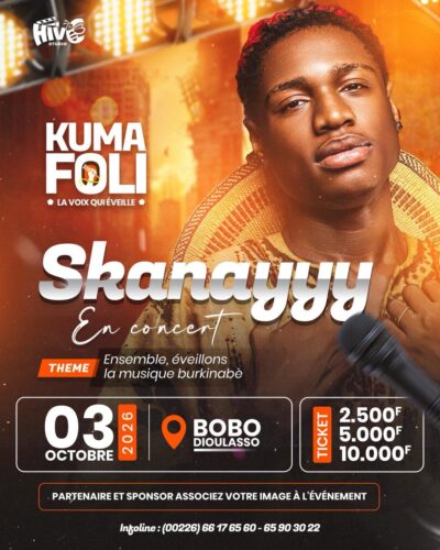Skanayyy en concert à Bobo-Dioulasso