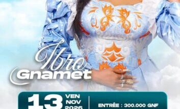 Ibro Gnamet : double concert à Conakry les 13 et 14 novembre 2026