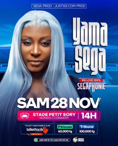 Yama Sega en concert live à Conakry