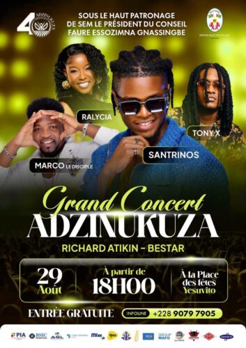 Grand Concert Adzinukuza 2026 avec Santrinos Raphael : date, lieu et artistes
