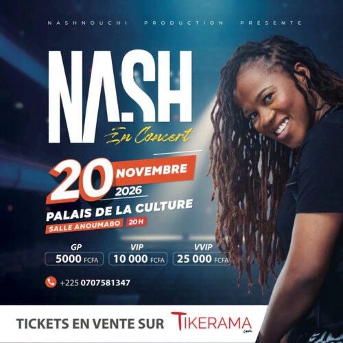 Nash en concert au Palais de la Culture 2026 : date, lieu et billetterie